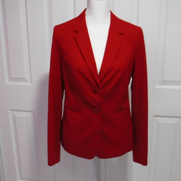 The Limited Jackets & Blazers - 💝The Limited Blazer Size 2 Red Stretch NWT